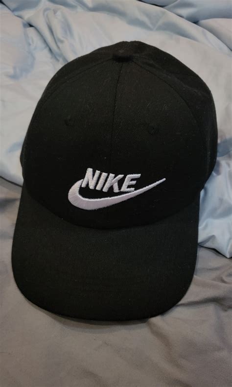 Full black colour nike logo casual hat, Men's Fashion, Watches ...