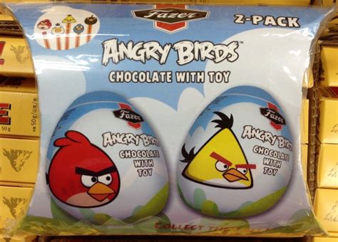 Fazer Angry Birds Chocolate eggs with toy แบบกล่อง บรรจุ 2 ฟองใหญ่ ราคา ...