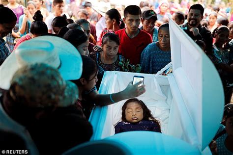 Heartbreaking photos of open casket funeral of Guatemalan 7-year-old ...