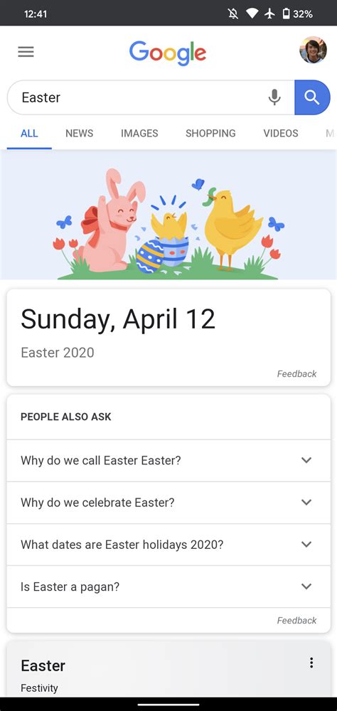 Google Search gains actual Easter eggs to mark Easter