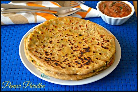 Paneer Paratha Recipe - Subbus Kitchen