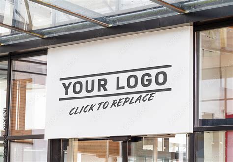 Outdoor Sign Mockup Stock Template | Adobe Stock