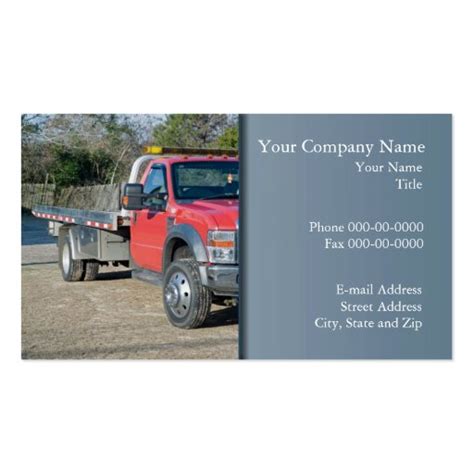 Towing Business Card | Zazzle