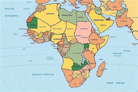 Premium Photo | Free blank map of africa