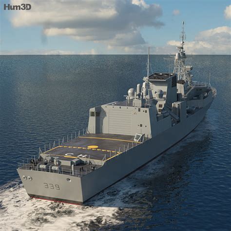 Halifax class frigate 3D model - Download Warship on 3DModels.org