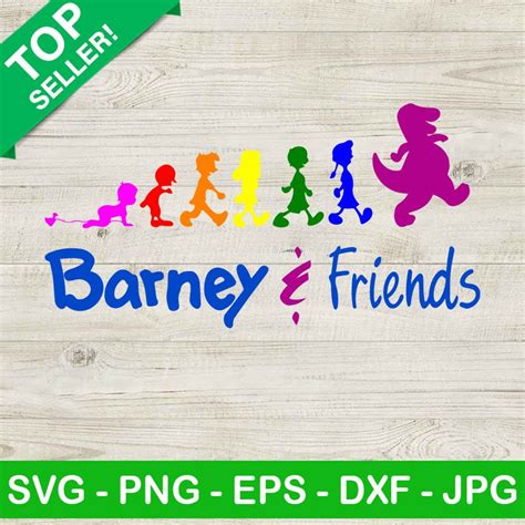 Barney and friends logo SVG, Barney & Friends SVG, Cartoon SVG Barney ...