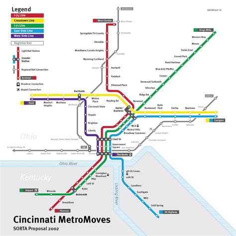 Cincinnati Public Transportation Map - Transport Informations Lane