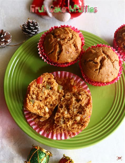 COOKING HOUR: Eggless fruit cake muffins recipe – Whole wheat christmas muffins