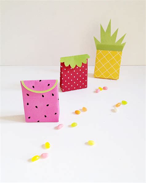 Printable summer fruit gift bags – makeandtell