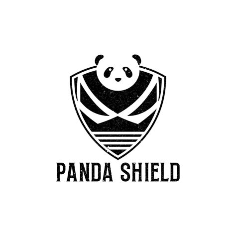 panda shield logo vector, security logo template 16242106 Vector Art at Vecteezy