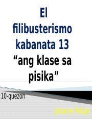 Kabanata 14 El Filibusterismo Buod At Tauhan