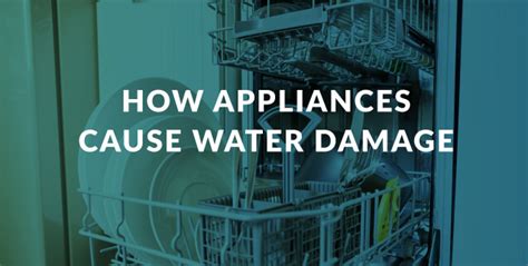 The Water Damage Appliances Can Cause |Dishwashers, Washing Machines ...