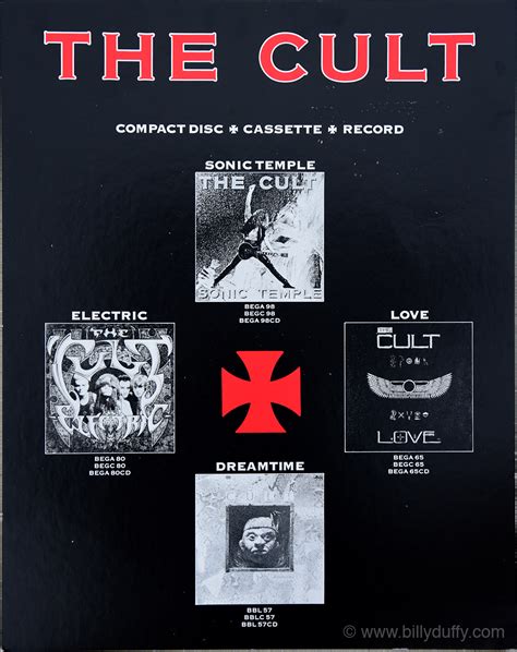 The Cult Albums Record Store Poster - 1999 - Billy Duffy