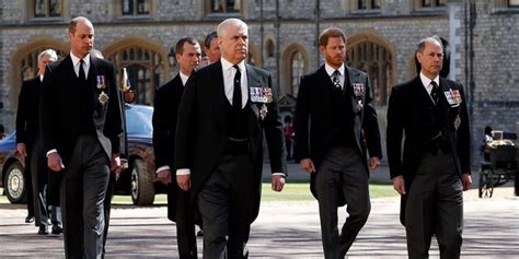 Princes Harry and William reunite at Prince Philip's funeral for first ...