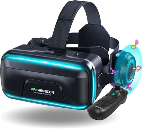 VR Headsets With Remote Controller 3D Glasses Virtual Reality Headset For VR Games & 3D Movies ...