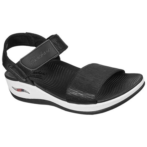 Skechers Arch Fit Sunshine Sandals Black | Dressinn