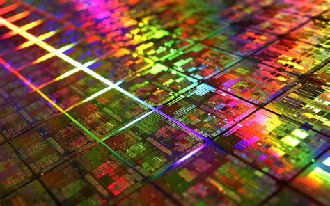 colorful, Microchip, DIE, Gold, Technology, Geometry, IT, CPU, Photography Wallpapers HD ...