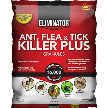 Eliminator Ant, Flea and Tick Killer Plus Outdoor, Yard Treatment Granules, 20 Pounds - Walmart.com