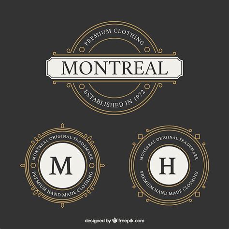 Free Vector | Round Montreal logo