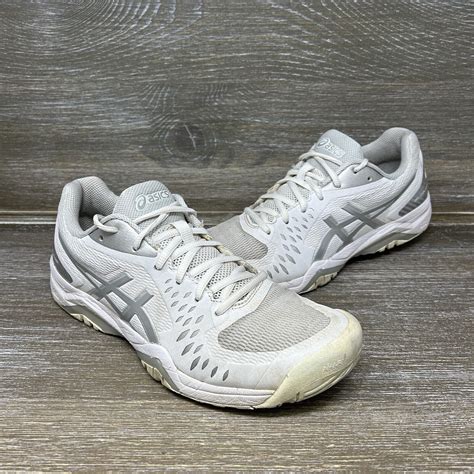 Asics Gel Challenger 12 Tennis Shoes White Silver 104… - Gem