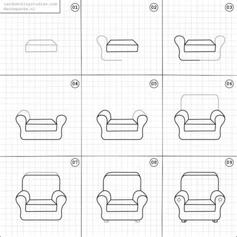 How to draw a chair. | Chair drawing, Easy drawings, Doodle drawings