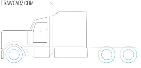 How to Draw a Semi Truck