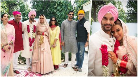 Neha Dhupia Angad Bedi Wedding Album: See Pictures of Celebrity Couple Marry in Traditional ...