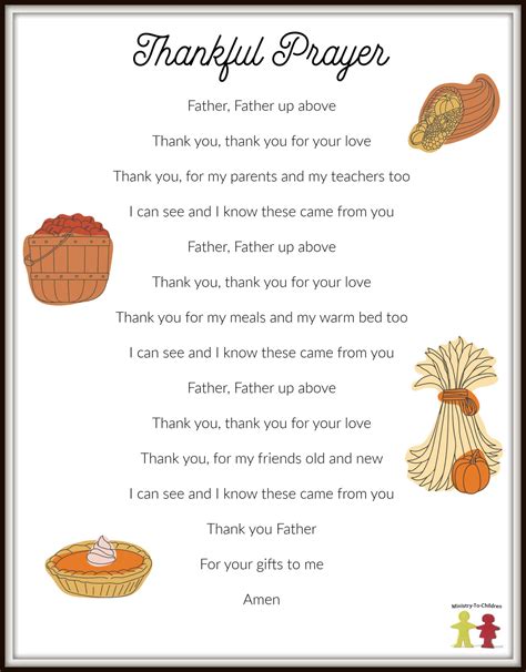 Children's Prayers of Thanks (Simple Words + Hand Movements ...