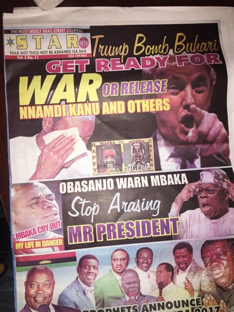 Most Hilarious Newspaper Front Page. - Politics - Nigeria