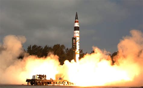 Images: India successfully launches missile Agni -V