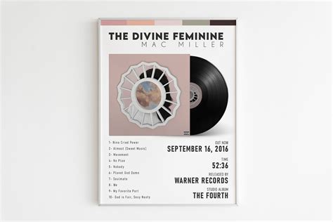 Mac Miller The Divine Feminine Album Cover Poster Custom | Etsy