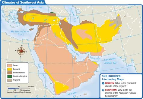 Southwest Asia: Climate and Vegetation