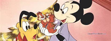 Mickey Pluto Chip n Dale Facebook Cover - Characters