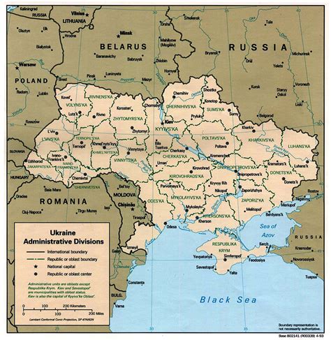 Map of Ukraine | Detailed map of Ukraine with regions and cities in English | Regions map of ...