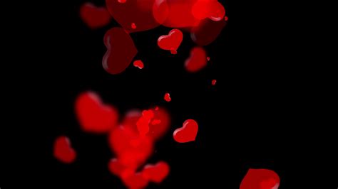 Red Hearts Black Backgrounds - Wallpaper Cave