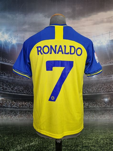 Al Nassr Ronaldo #7 Jersey Home Football 2022/23 Soccer Jersey Saudi ...