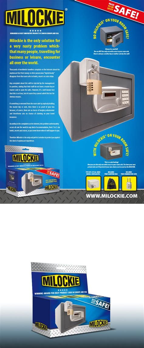 The Milockie Hotel Safe Lock is the only solution to safeguard your valuables that you leave ...