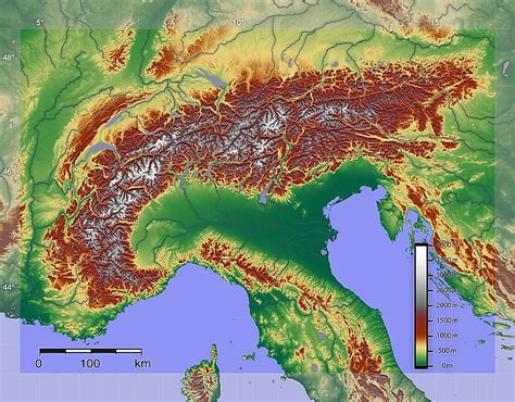 Where Are The Alps Located On A World Map - Guenna Holly-Anne