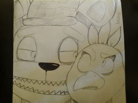 freddy and chika no color by nycolys on DeviantArt