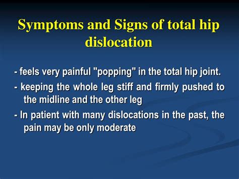 PPT - DISLOCATION OF THE TOTAL HIP Arthroplasty PowerPoint Presentation ...