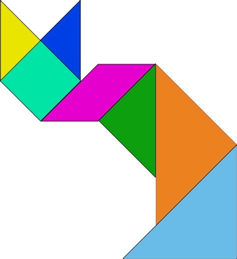 Tangram clip art Free vector in Open office drawing svg ( .svg ) vector ...