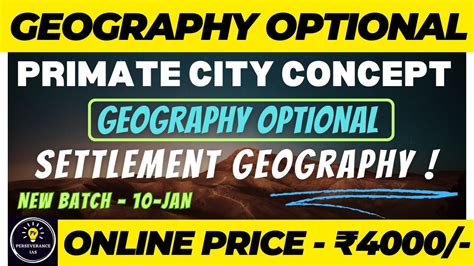 Settlement Geography I Primate City Concept of Mark Jefferson I ...