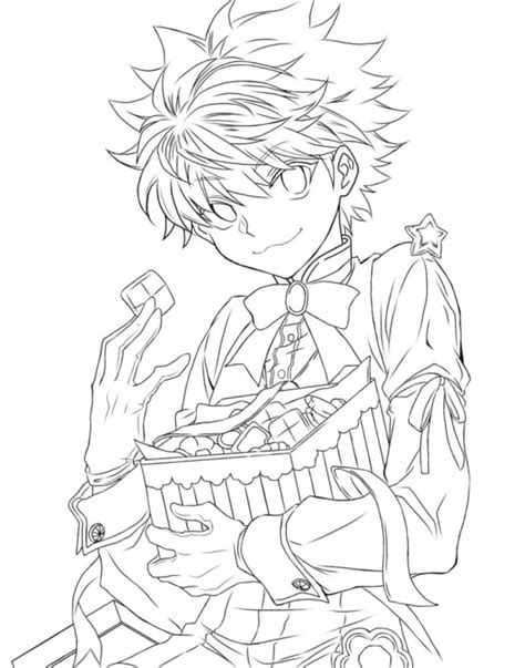 Killua Zoldyck Coloring Pages Printable for Free Download