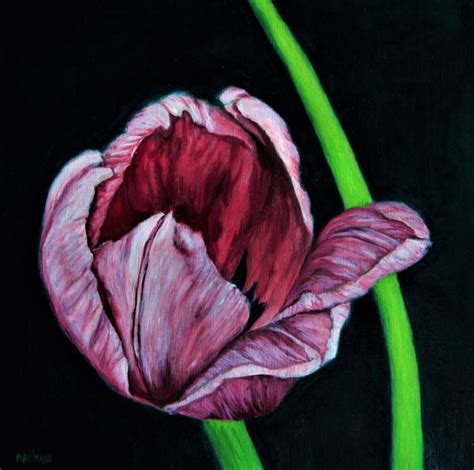 Tulip garden Painting | Tulips garden, Tulips art, Garden painting