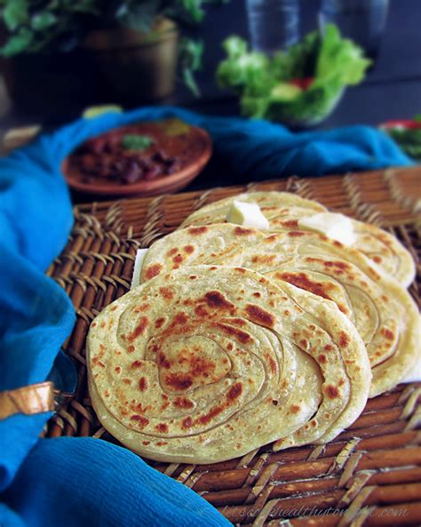 Lachha Paratha|Layered Indian Bread - Lets Cook Healthy Tonight