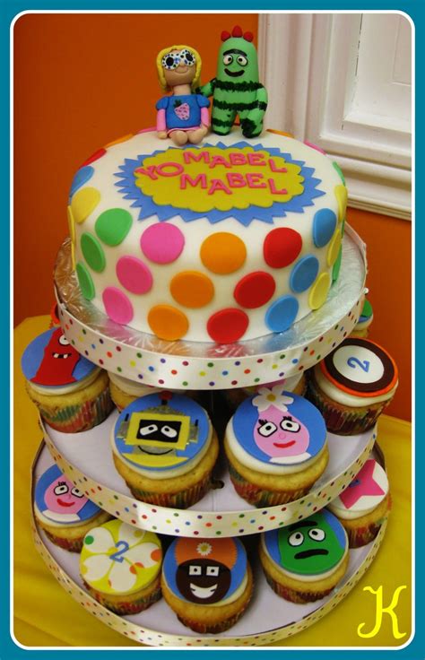 Yo Gabba Gabba Cupcake Tower - CakeCentral.com