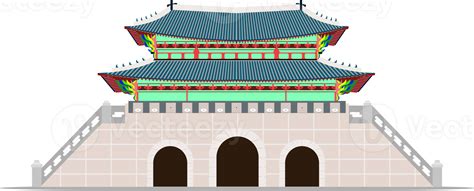 back gwanghwamun gate gyeongbokgung palace in seoul south korea 10923223 PNG