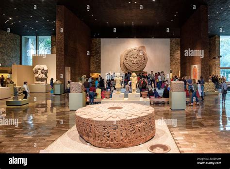 The Aztec Calendar or Stone of the Sun at the National Museum of ...