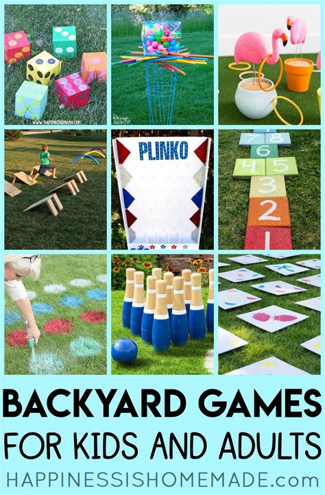 20+ Fun Backyard Games for Kids & Adults - Happiness is Homemade