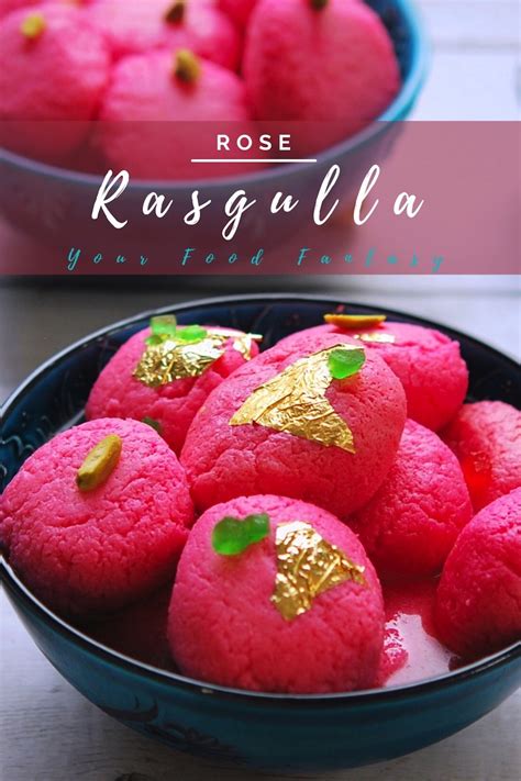 Rose Rasgulla - Pink Rasgulla Recipe - Your Food Fantasy